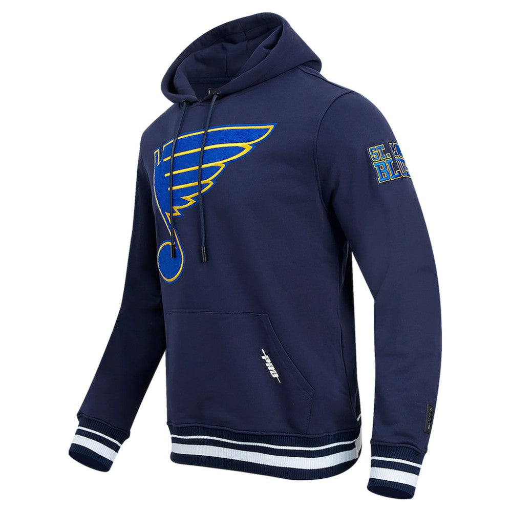 NHL St. Louis Blues Pro Standard Retro Classic Fleece Pullover Hoodie - Navy