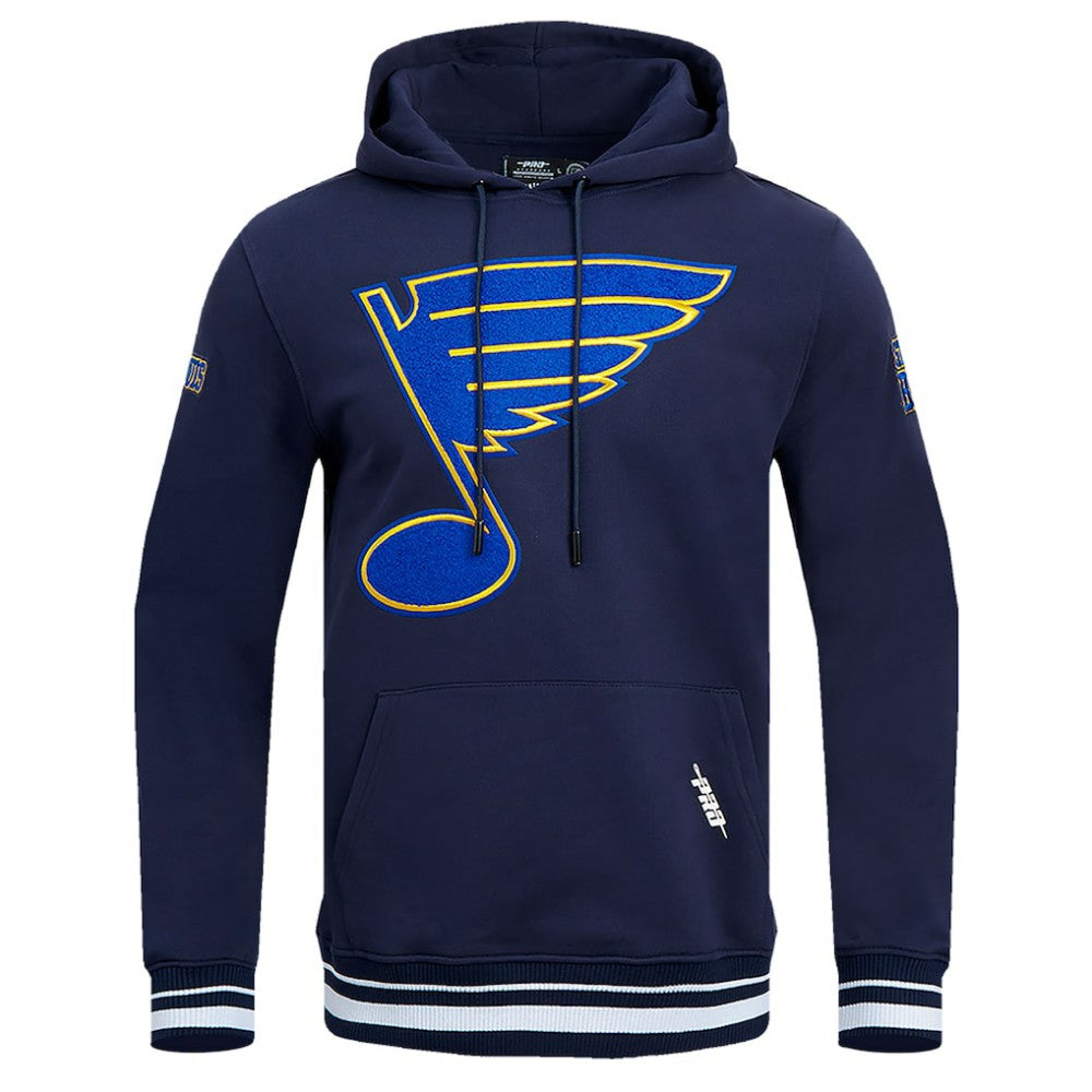 NHL St. Louis Blues Pro Standard Retro Classic Fleece Pullover Hoodie - Navy
