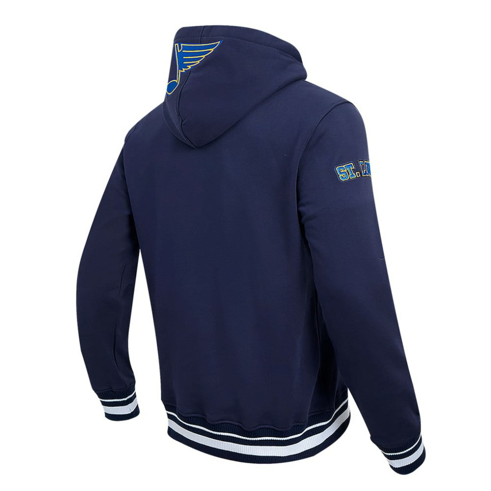 NHL St. Louis Blues Pro Standard Retro Classic Fleece Pullover Hoodie - Navy