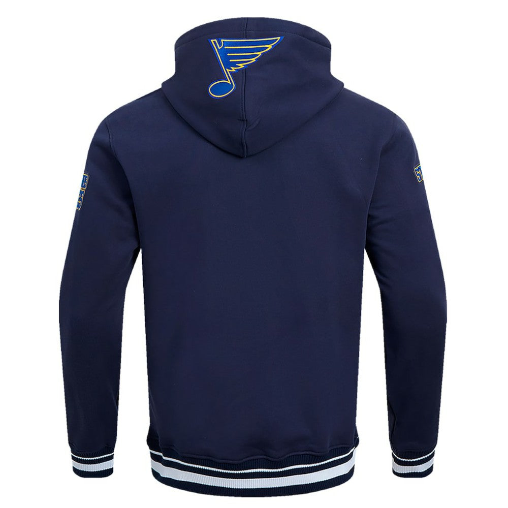 NHL St. Louis Blues Pro Standard Retro Classic Fleece Pullover Hoodie - Navy