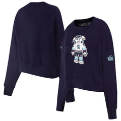 NHL Seattle Kraken Pro Standard Women's Mascot Crewneck Pullover Sweatshirt - Deep Sea Blue