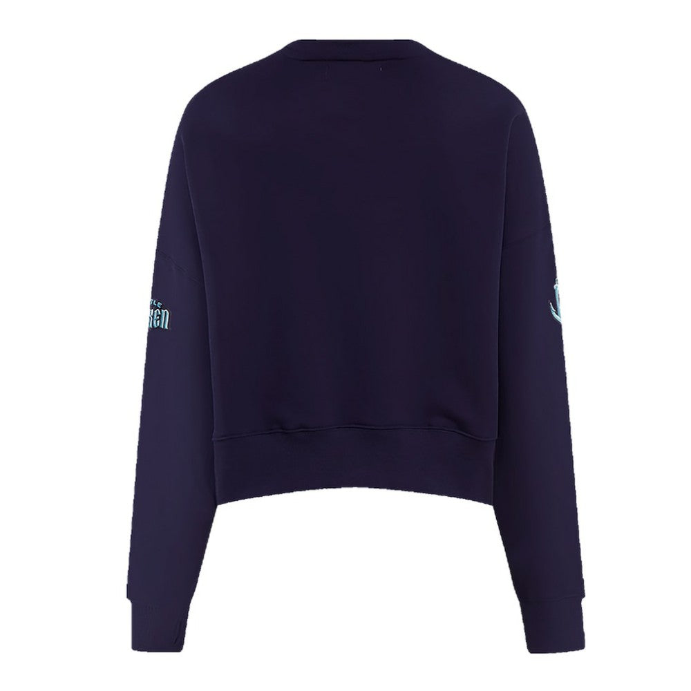 NHL Seattle Kraken Pro Standard Women's Mascot Crewneck Pullover Sweatshirt - Deep Sea Blue