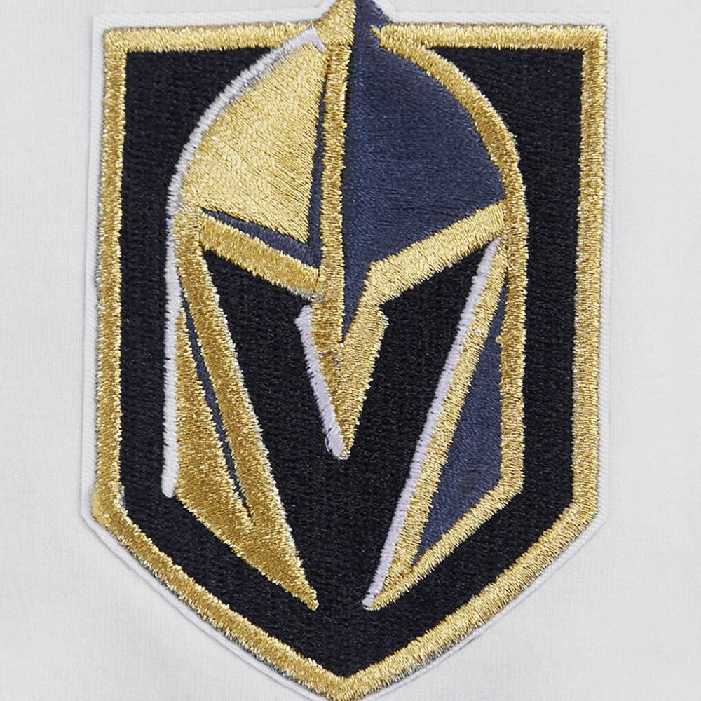 NHL Vegas Golden Knights Pro Standard Women's Boxy Script Tail Cropped T-Shirt - White