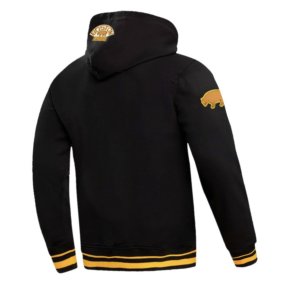 NHL Boston Bruins Pro Standard Retro Classic Fleece Pullover Hoodie - Black