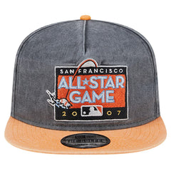 San Francisco Giants New Era 2007 MLB All-Star Game Pigment Dye Golfer  Snapback Hat - Black/Orange Hats