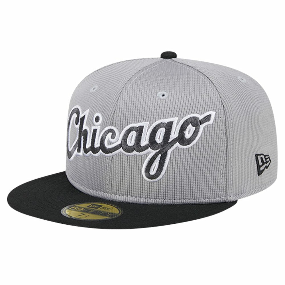 Chicago White Sox New Era Pivot Mesh 59FIFTY Fitted Hat - Gray Hats