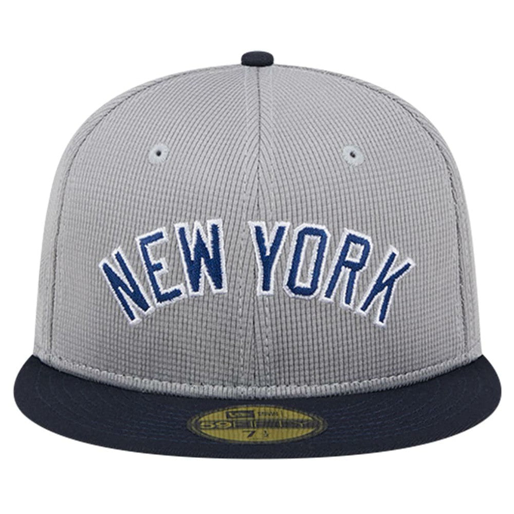 New York Yankees New Era Pivot Mesh 59FIFTY Fitted Hat - Gray Hats