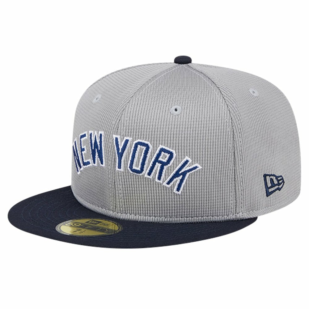 New York Yankees New Era Pivot Mesh 59FIFTY Fitted Hat - Gray Hats