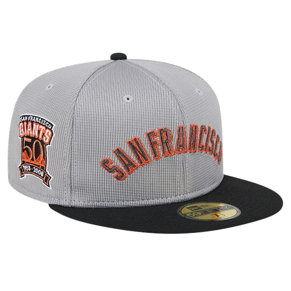 San Francisco Giants New Era Pivot Mesh 59FIFTY Fitted Hat - Gray Hats