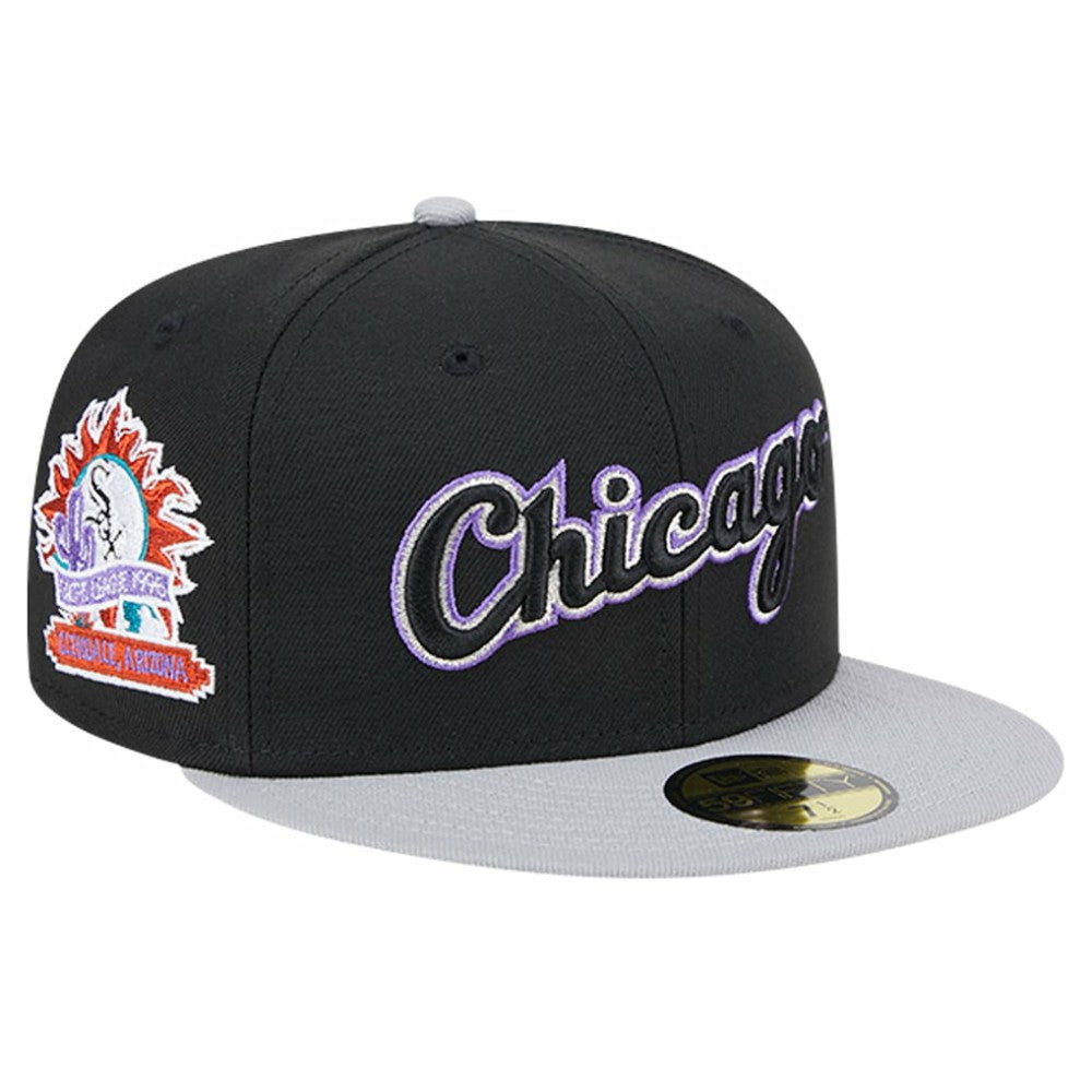 Chicago White Sox New Era  Retro Spring Training 59FIFTY Fitted Hat - Black Hats