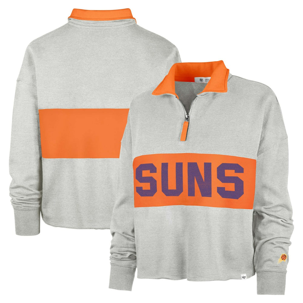 Phoenix Suns '47 Women's Breakthrough Remi Quarter-Zip Jacket Heather Gray