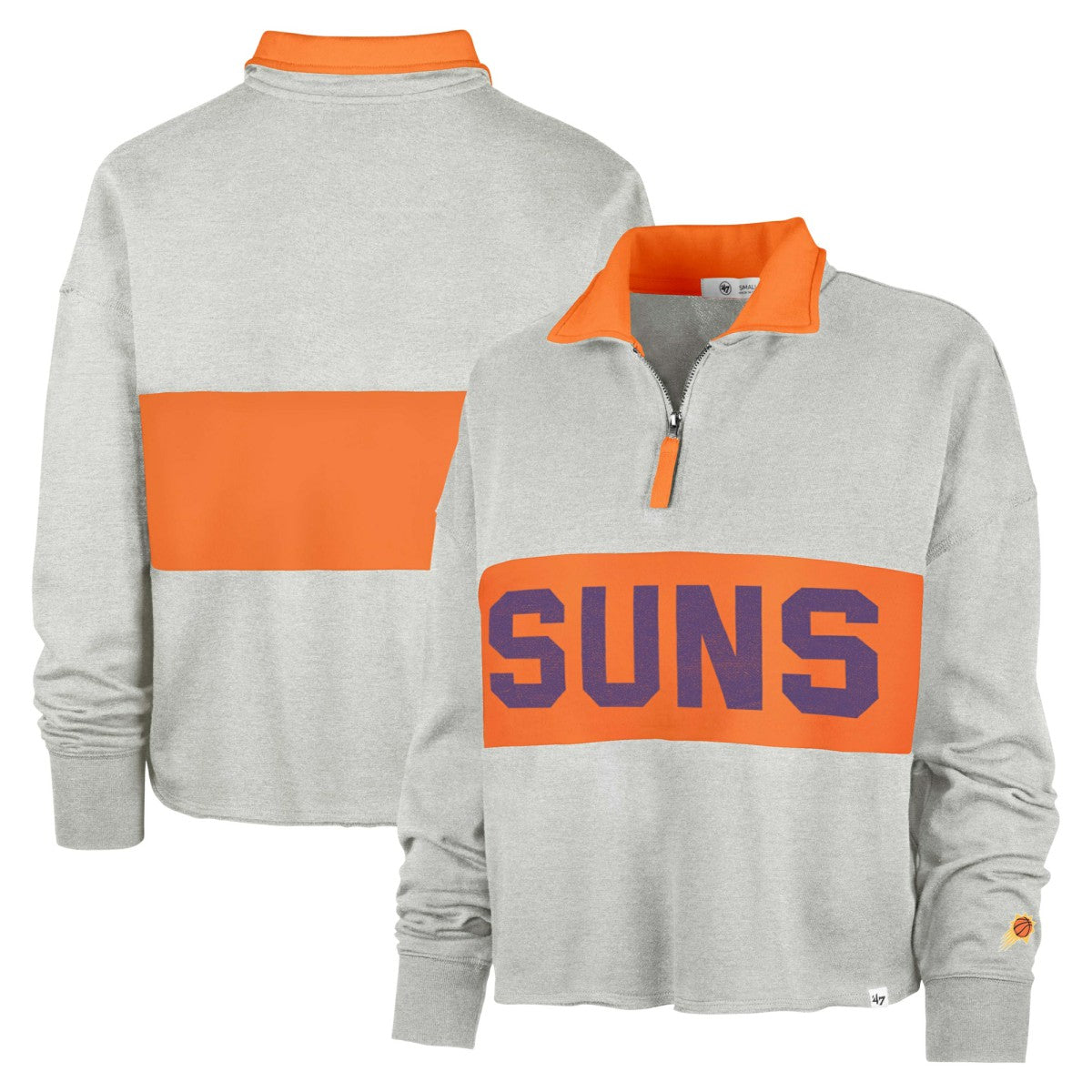 Phoenix Suns '47 Women's Breakthrough Remi Quarter-Zip Jacket Heather Gray