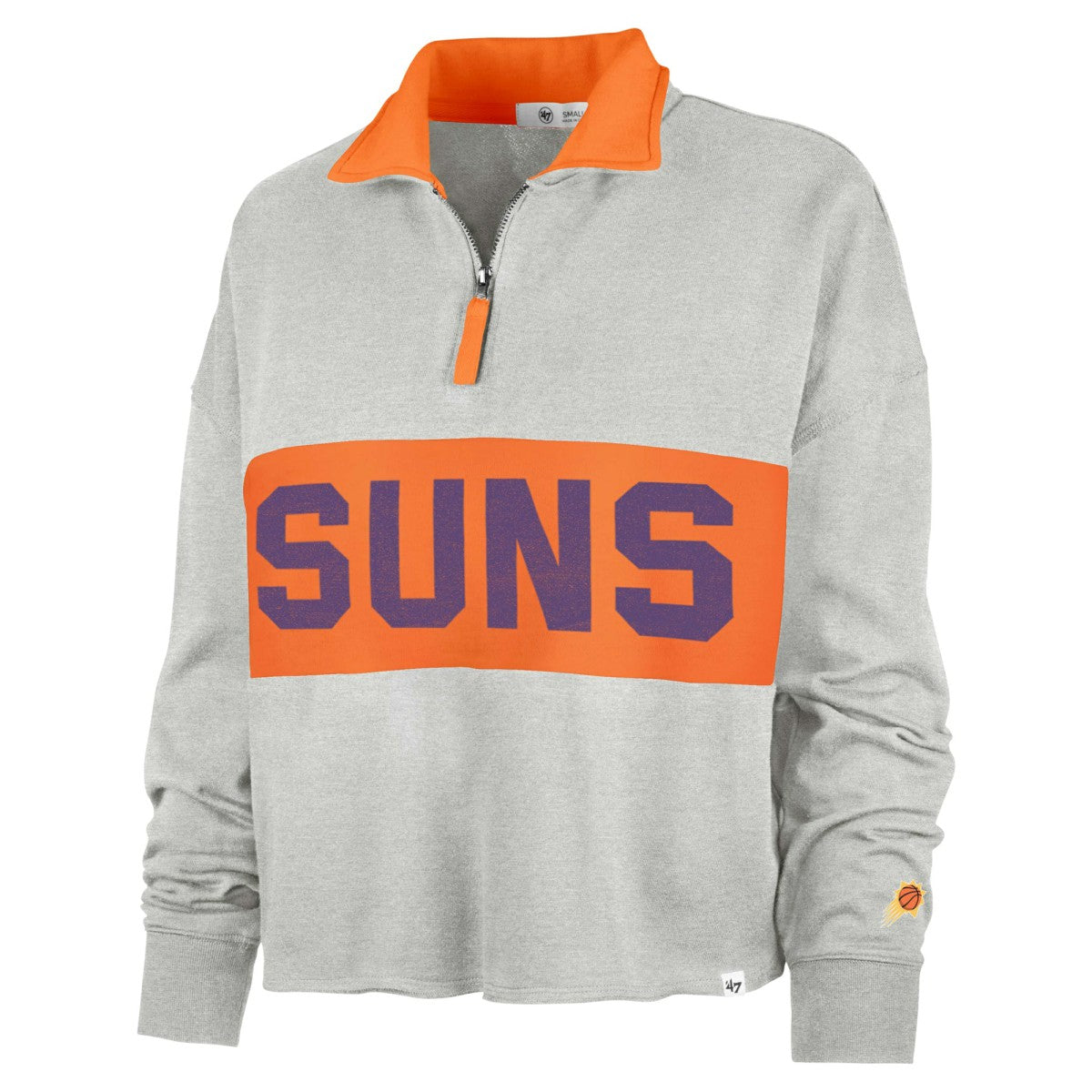 Phoenix Suns '47 Women's Breakthrough Remi Quarter-Zip Jacket Heather Gray