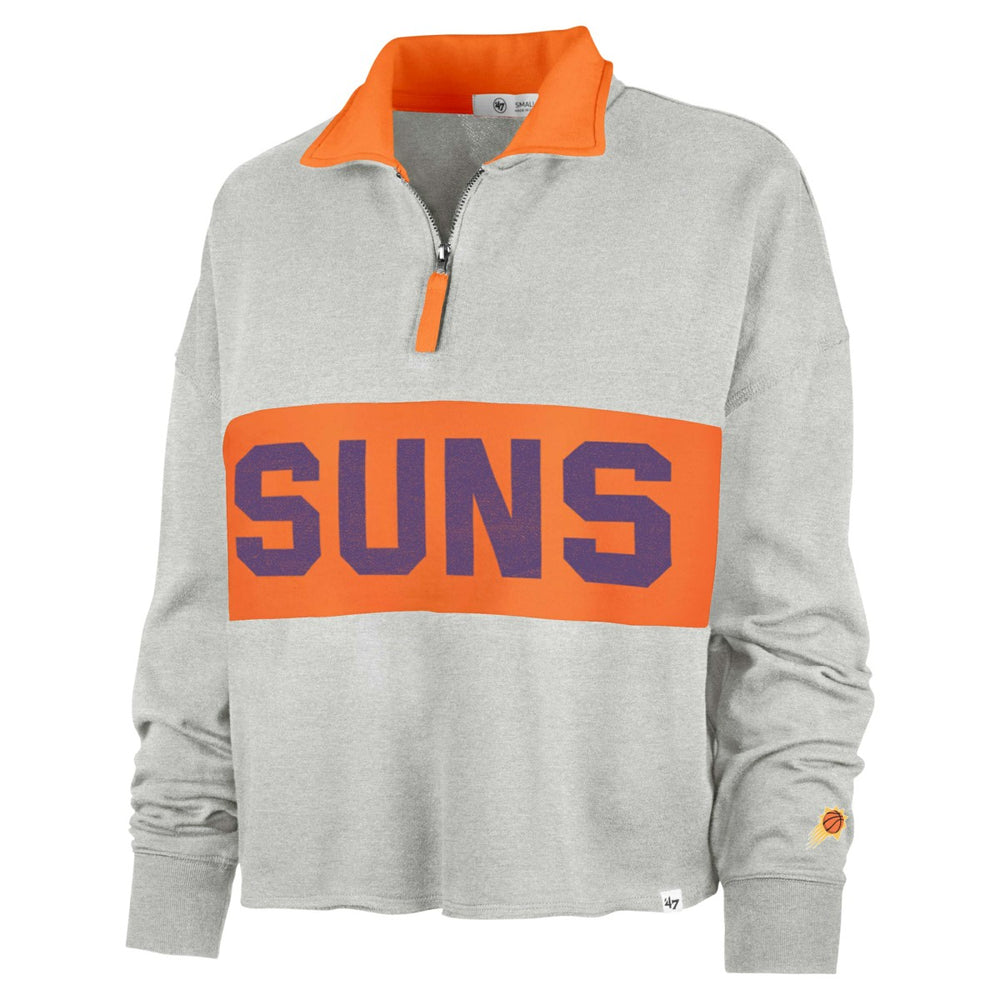 Phoenix Suns '47 Women's Breakthrough Remi Quarter-Zip Jacket Heather Gray