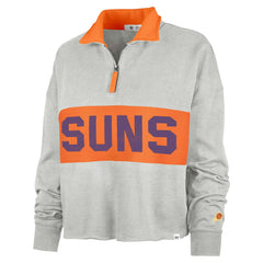 Phoenix Suns '47 Women's Breakthrough Remi Quarter-Zip Jacket Heather Gray
