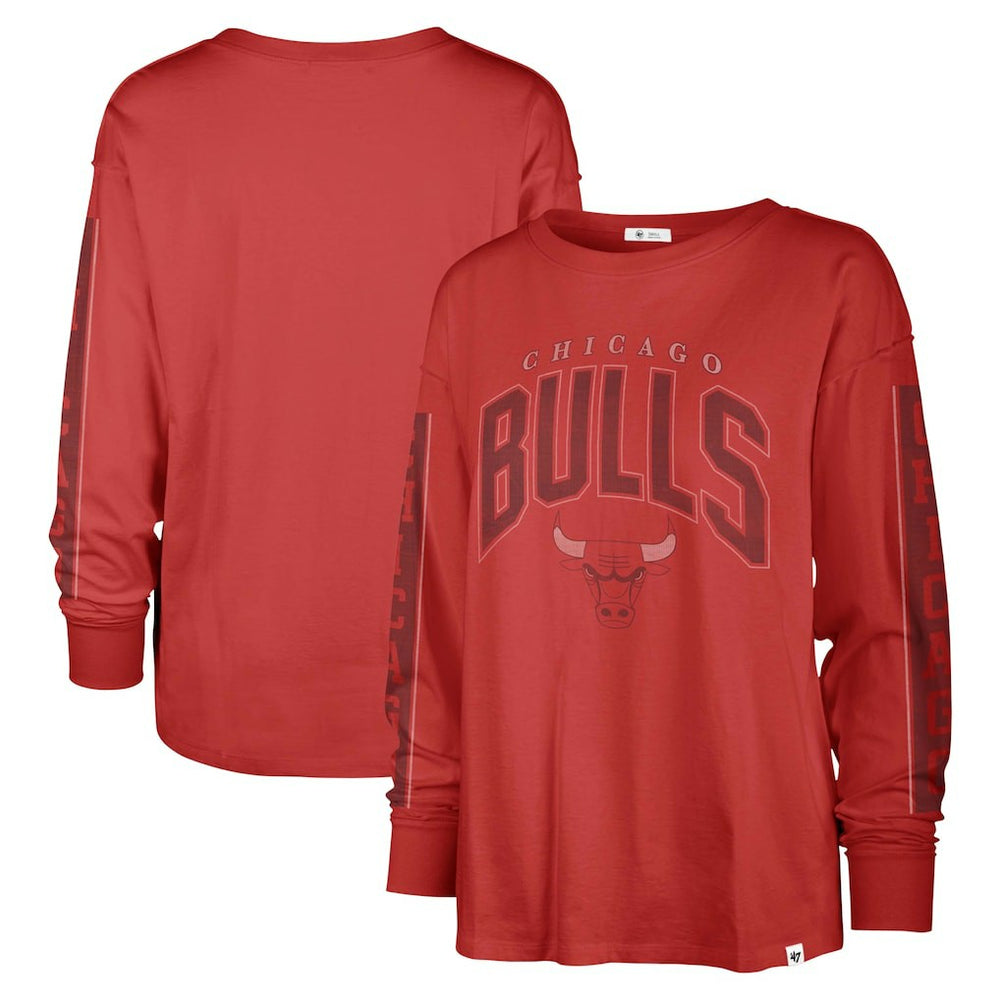 Chicago Bulls '47 Women's Tomcat Long Sleeve T-Shirt Red