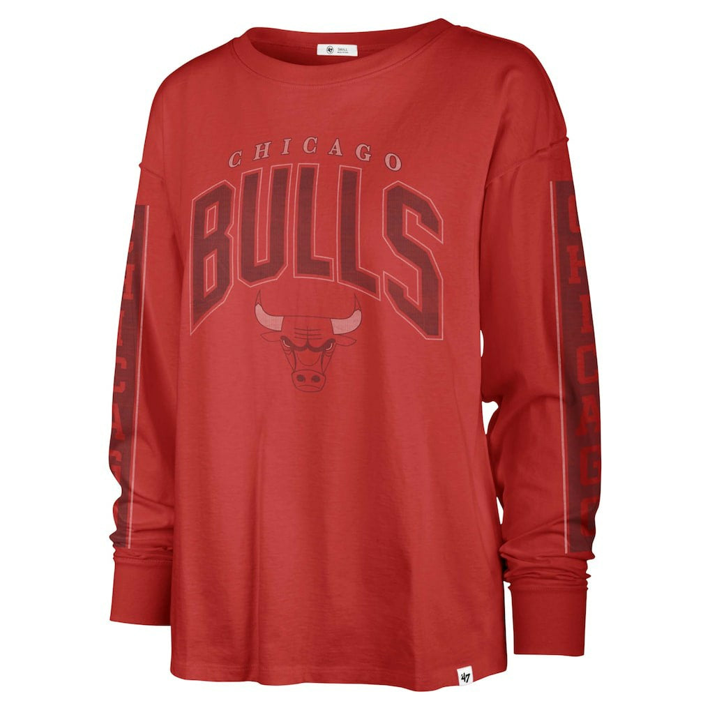 Chicago Bulls '47 Women's Tomcat Long Sleeve T-Shirt Red