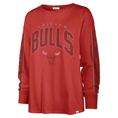 Chicago Bulls '47 Women's Tomcat Long Sleeve T-Shirt Red