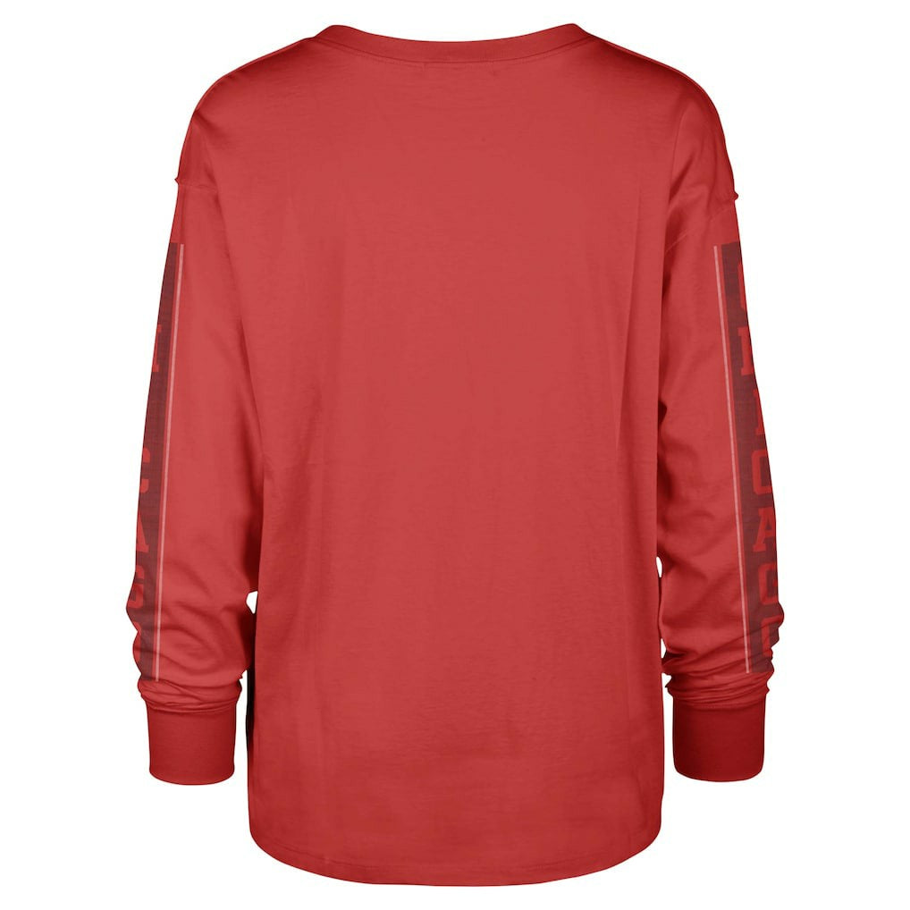 Chicago Bulls '47 Women's Tomcat Long Sleeve T-Shirt Red