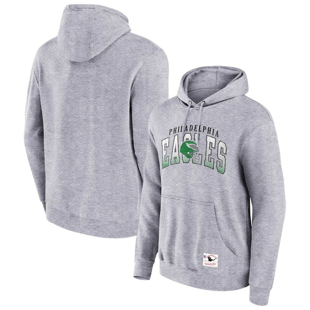 Philadelphia Eagles Pocket Passer Pullover Hoodie Heather Gray