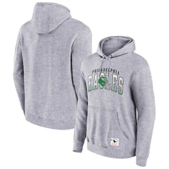 Philadelphia Eagles Pocket Passer Pullover Hoodie Heather Gray