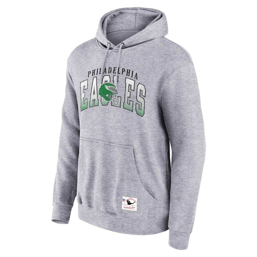 Philadelphia Eagles Pocket Passer Pullover Hoodie Heather Gray