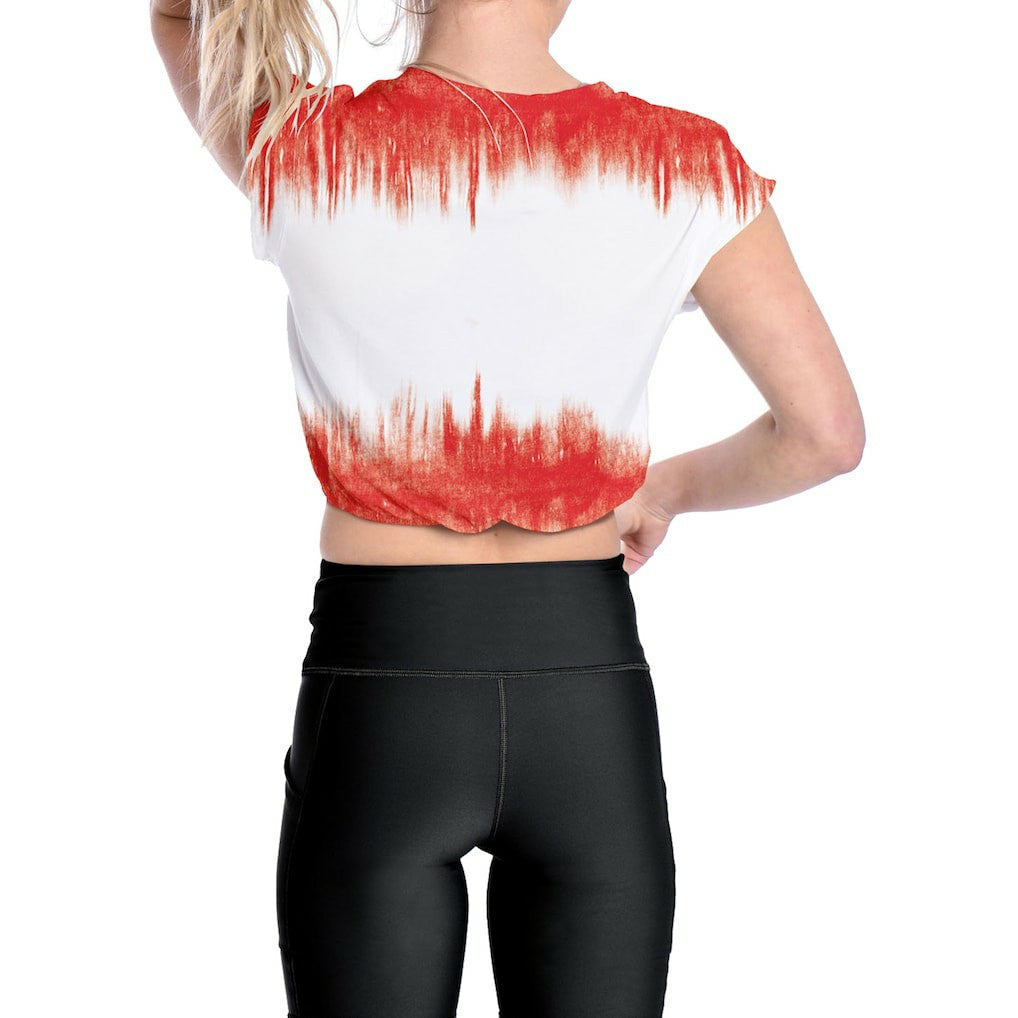 Kansas City Chiefs Certo Women's Cropped Framework T-Shirt White