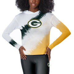 Green Bay Packers Certo Women's Rundown Lightweight Pullover Hoodie White