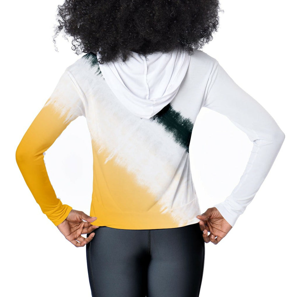 Green Bay Packers Certo Women's Rundown Lightweight Pullover Hoodie White