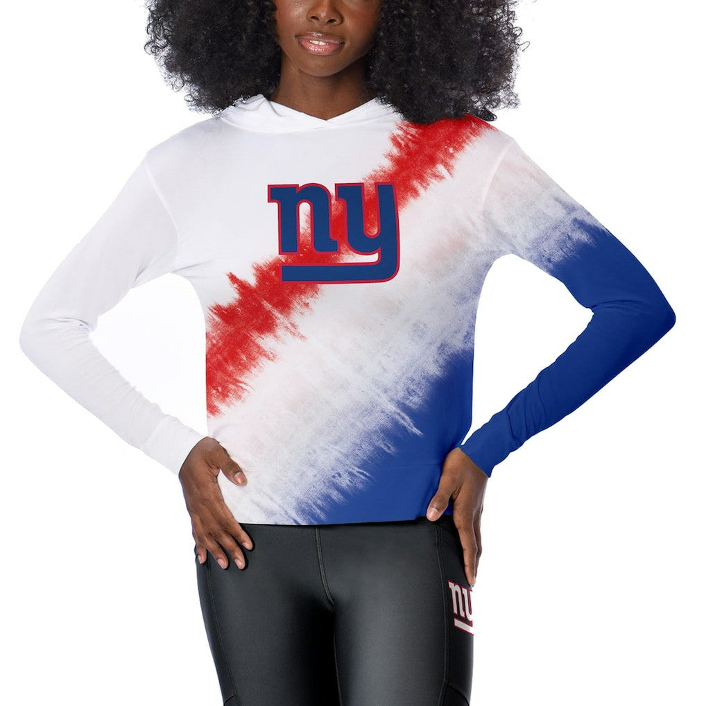 New York Giants Certo Women's Rundown Lightweight Pullover Hoodie White