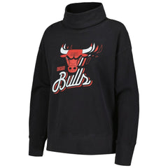 Chicago Bulls Levelwear Women's Sunset Pullover Sweatshirt Black