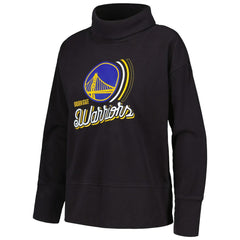 Golden State Warriors Levelwear Women's Sunset Pullover Sweatshirt Black