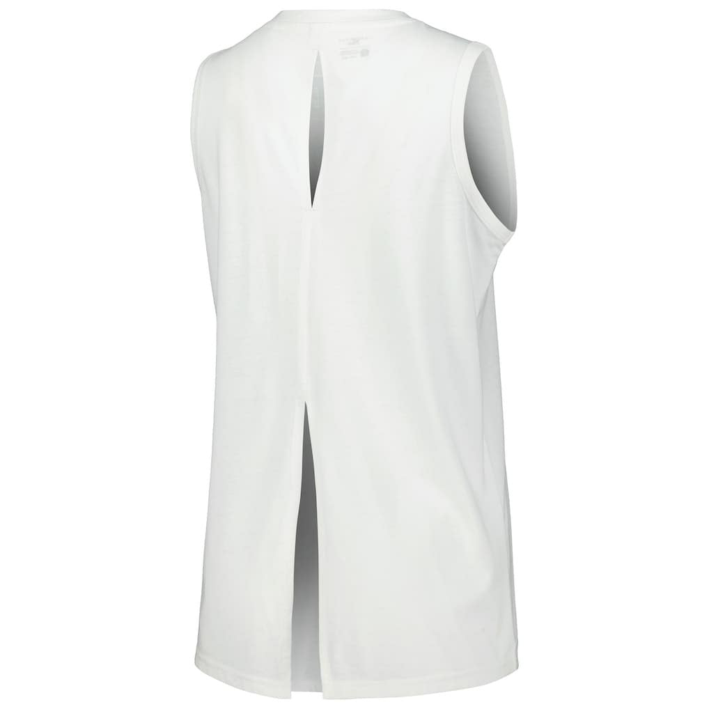 Chicago Bulls Levelwear Women's Paisley Peekaboo Tank Top White