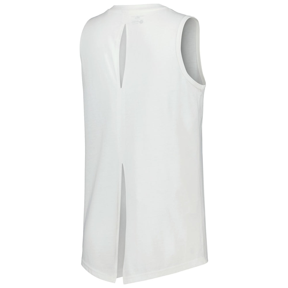 Los Angeles Lakers Levelwear Women's Paisley Peekaboo Tank Top White