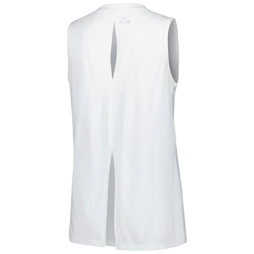 Dallas Mavericks Levelwear Women's Paisley Peekaboo Tank Top White