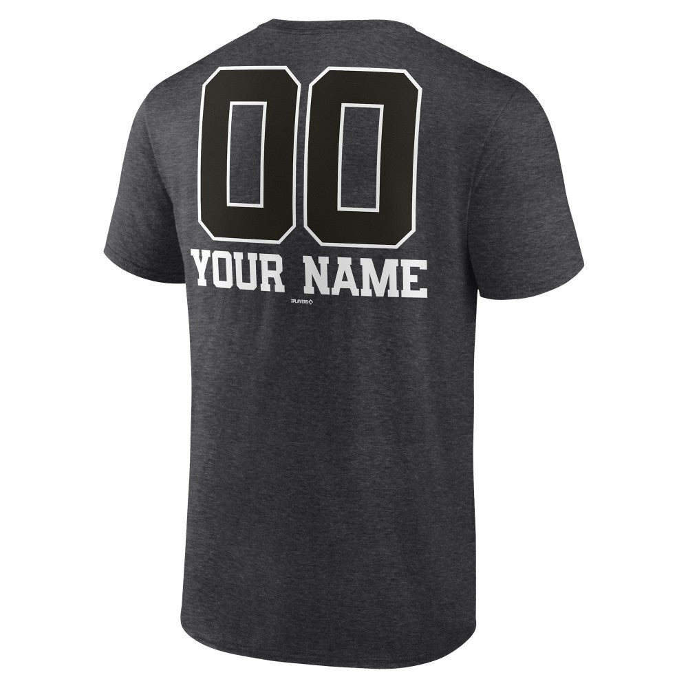 Milwaukee Brewers Personalized Monochrome Name & Number T-Shirt - Charcoal T-shirts