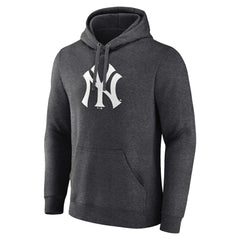 New York Yankees Personalized Monochrome Name & Number Pullover Hoodie - Charcoal Hoodies