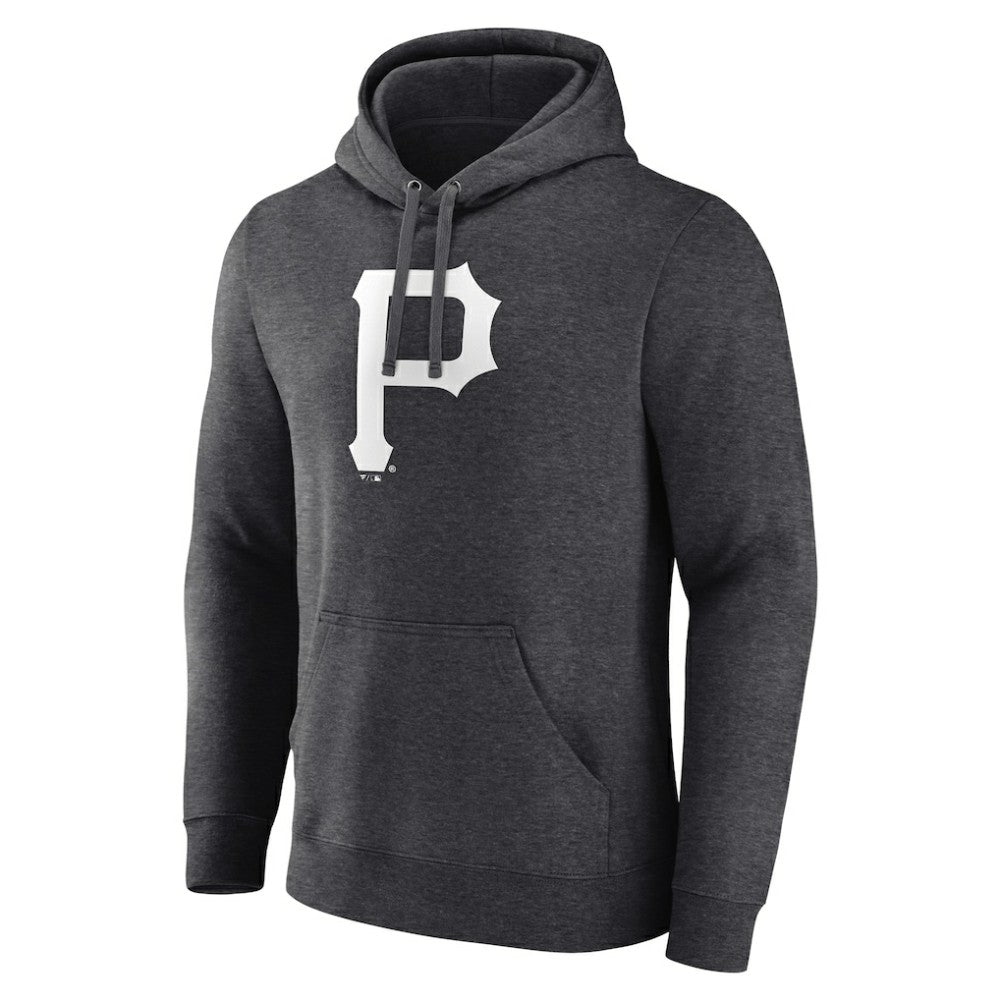 Pittsburgh Pirates Personalized Monochrome Name & Number Pullover Hoodie - Charcoal Hoodies