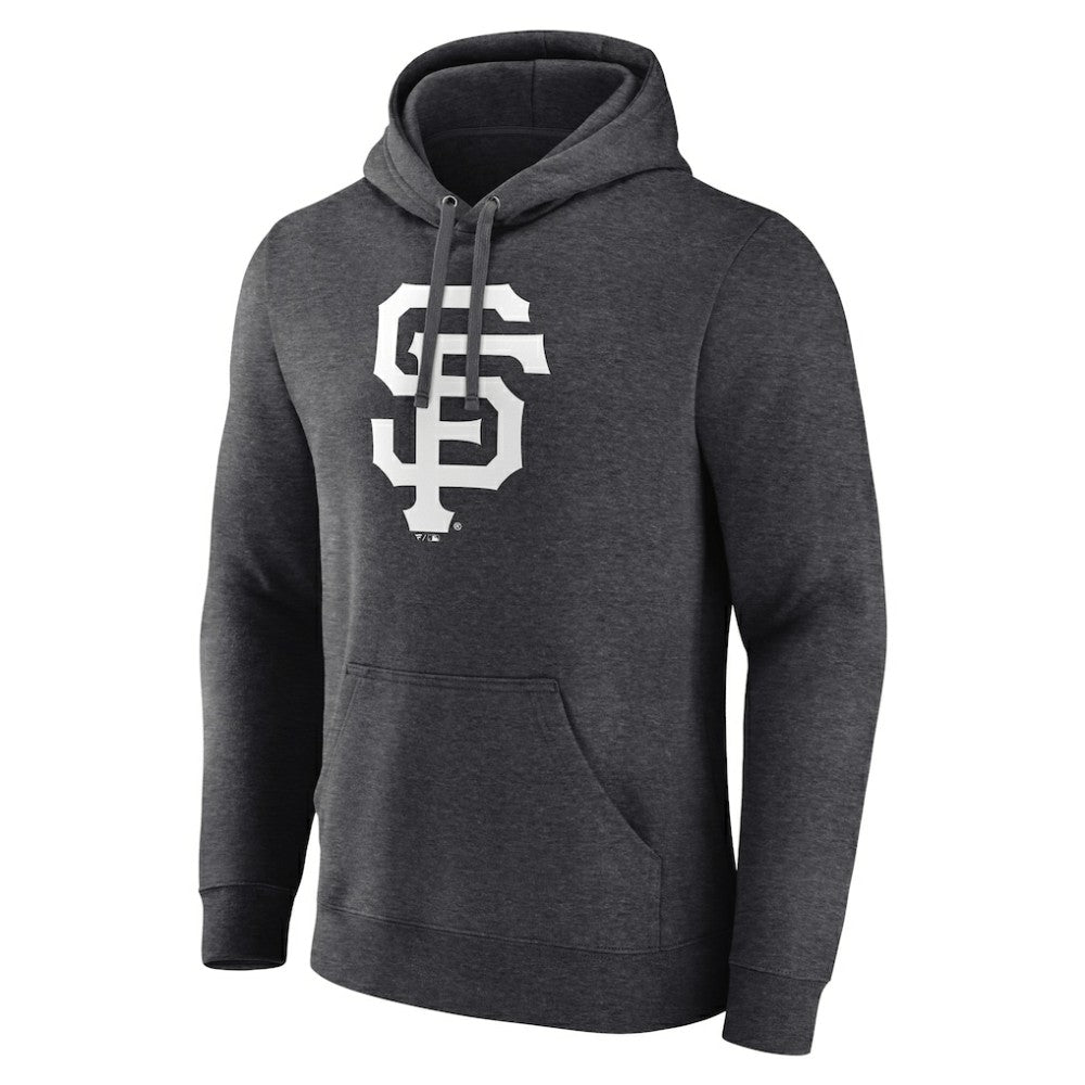 San Francisco Giants Personalized Monochrome Name & Number Pullover Hoodie - Charcoal Hoodies