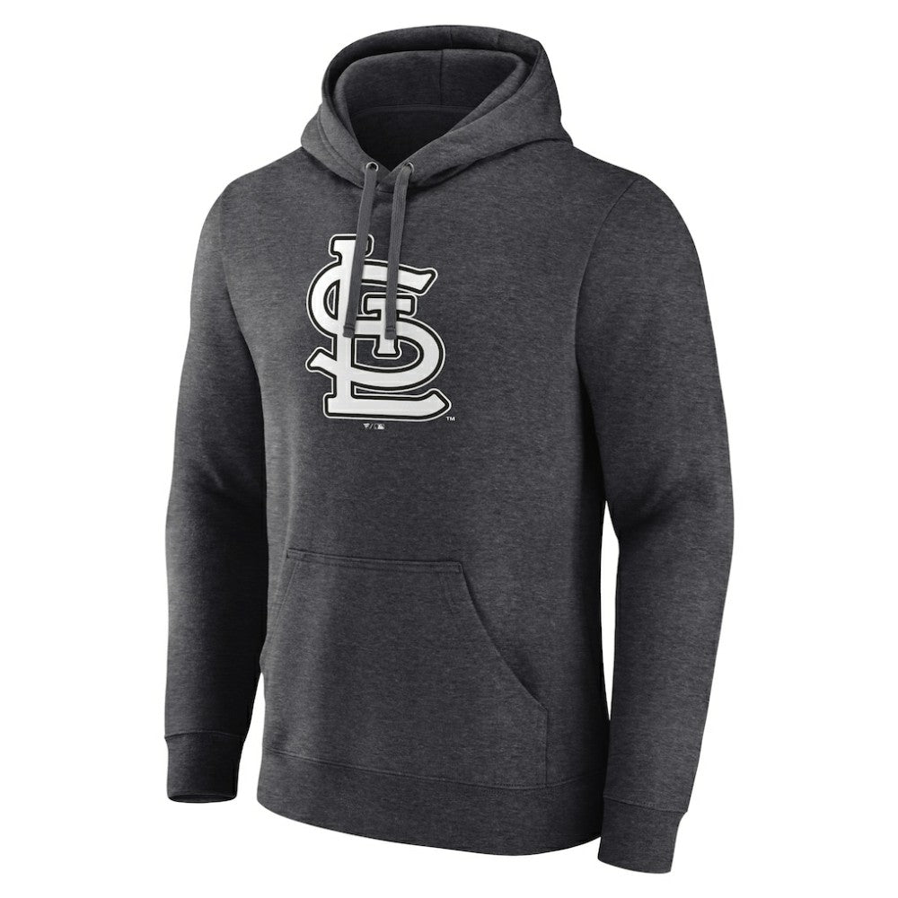 St. Louis Cardinals Personalized Monochrome Name & Number Pullover Hoodie - Charcoal Hoodies