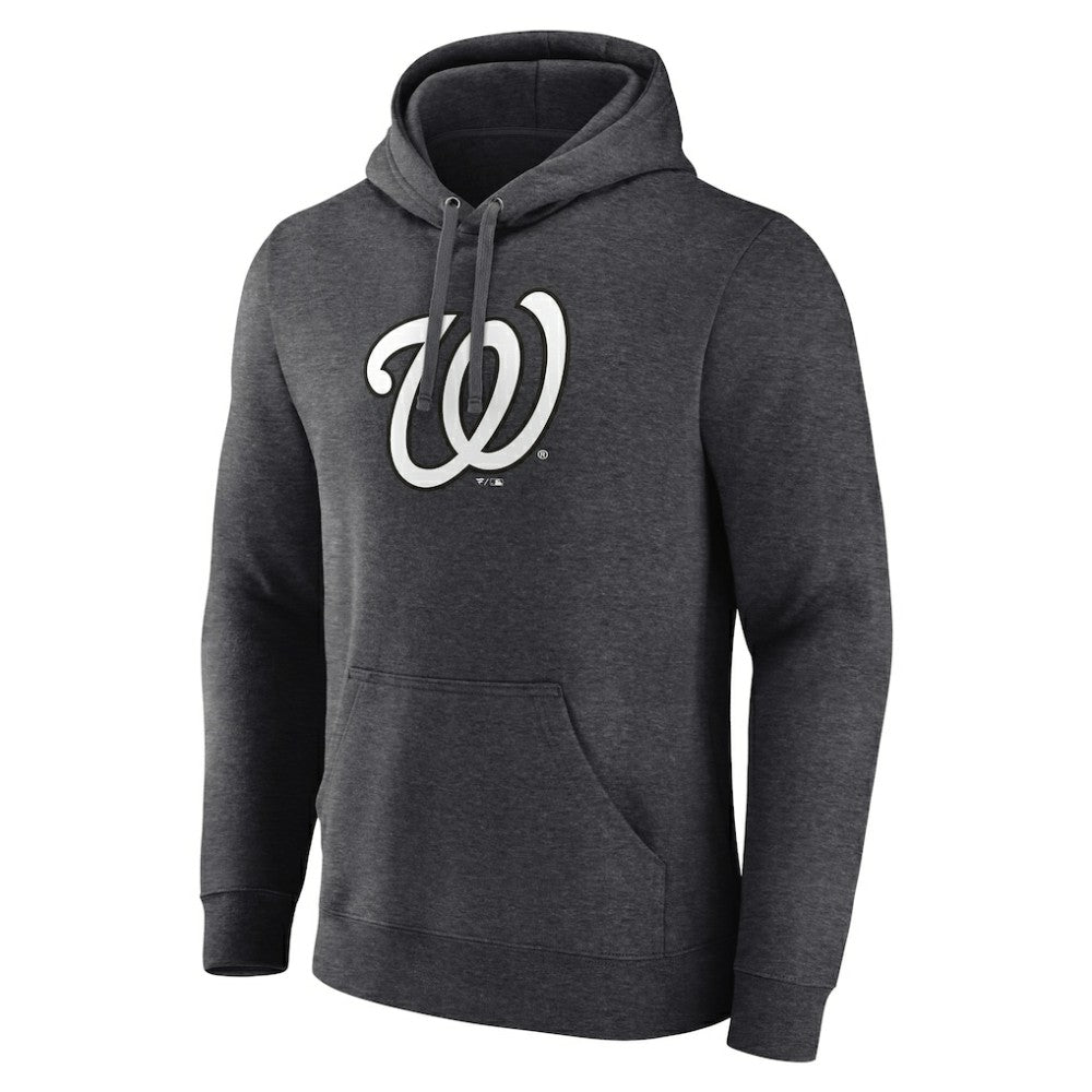 Washington Nationals Personalized Monochrome Name & Number Pullover Hoodie - Charcoal Hoodies