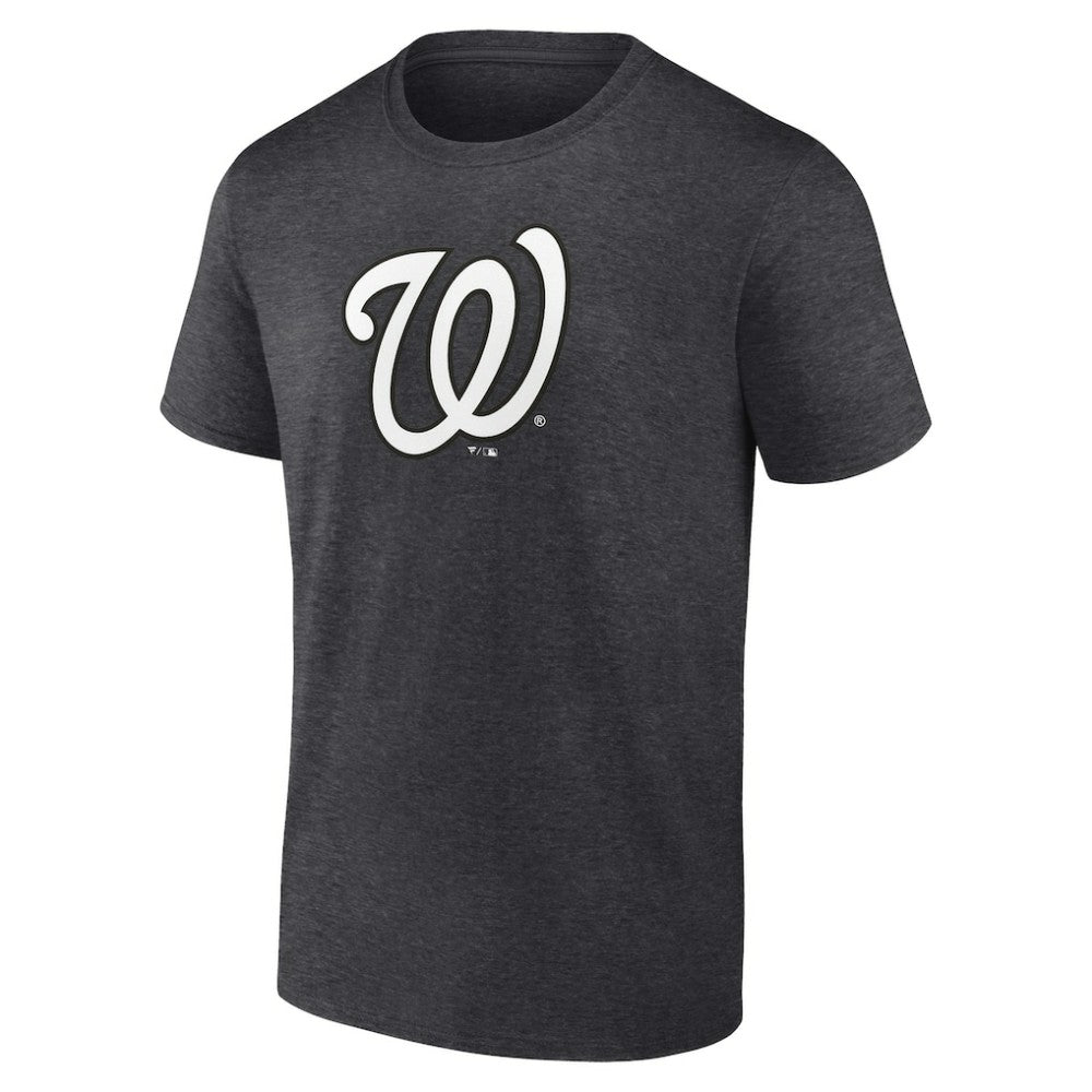 Washington Nationals Personalized Monochrome Name & Number T-Shirt - Charcoal T-shirts