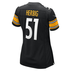 Nick Herbig Pittsburgh Steelers Women's Game Jersey Black