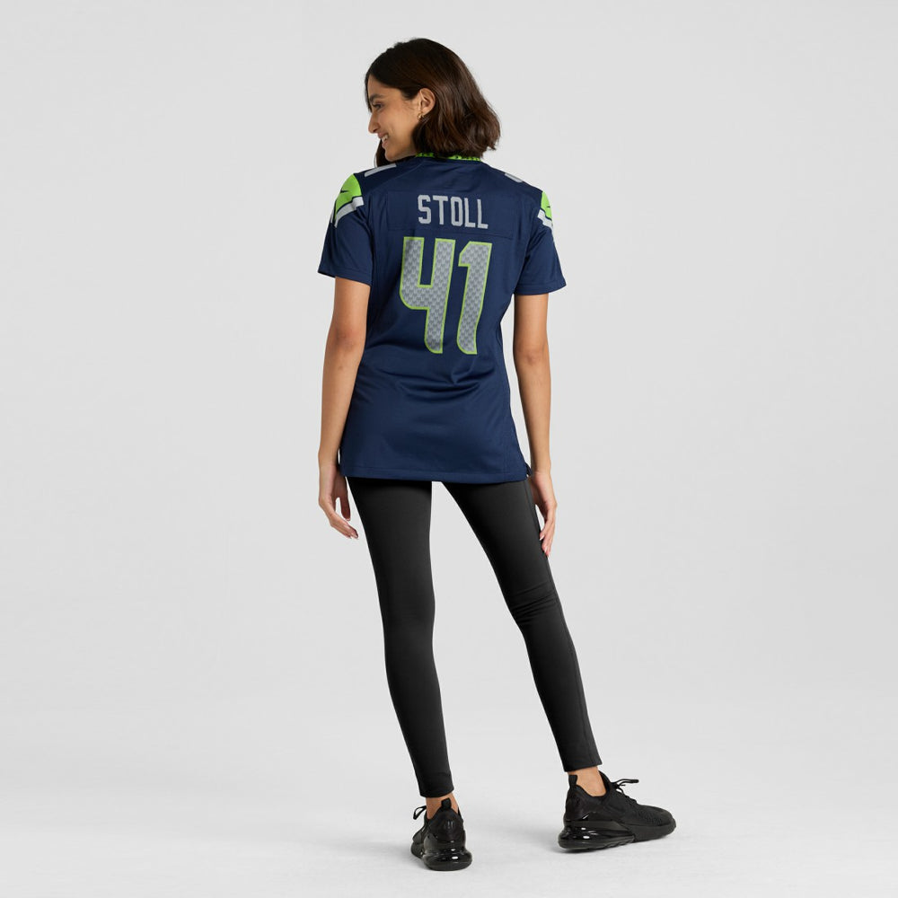 Chris Stoll Seattle Seahawks Women's Team Game Jersey College College Navy