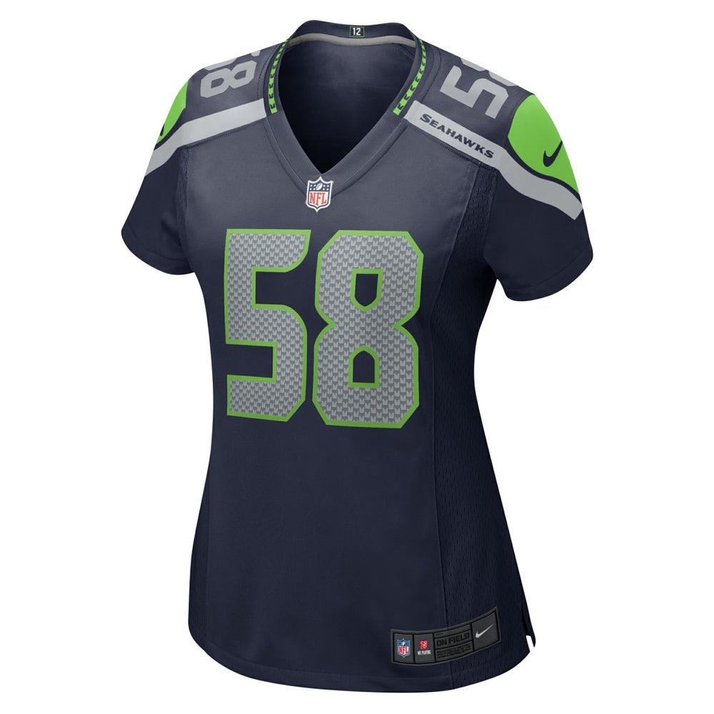 Derick Hall Seattle Seahawks Women's Team Game Jersey College College Navy