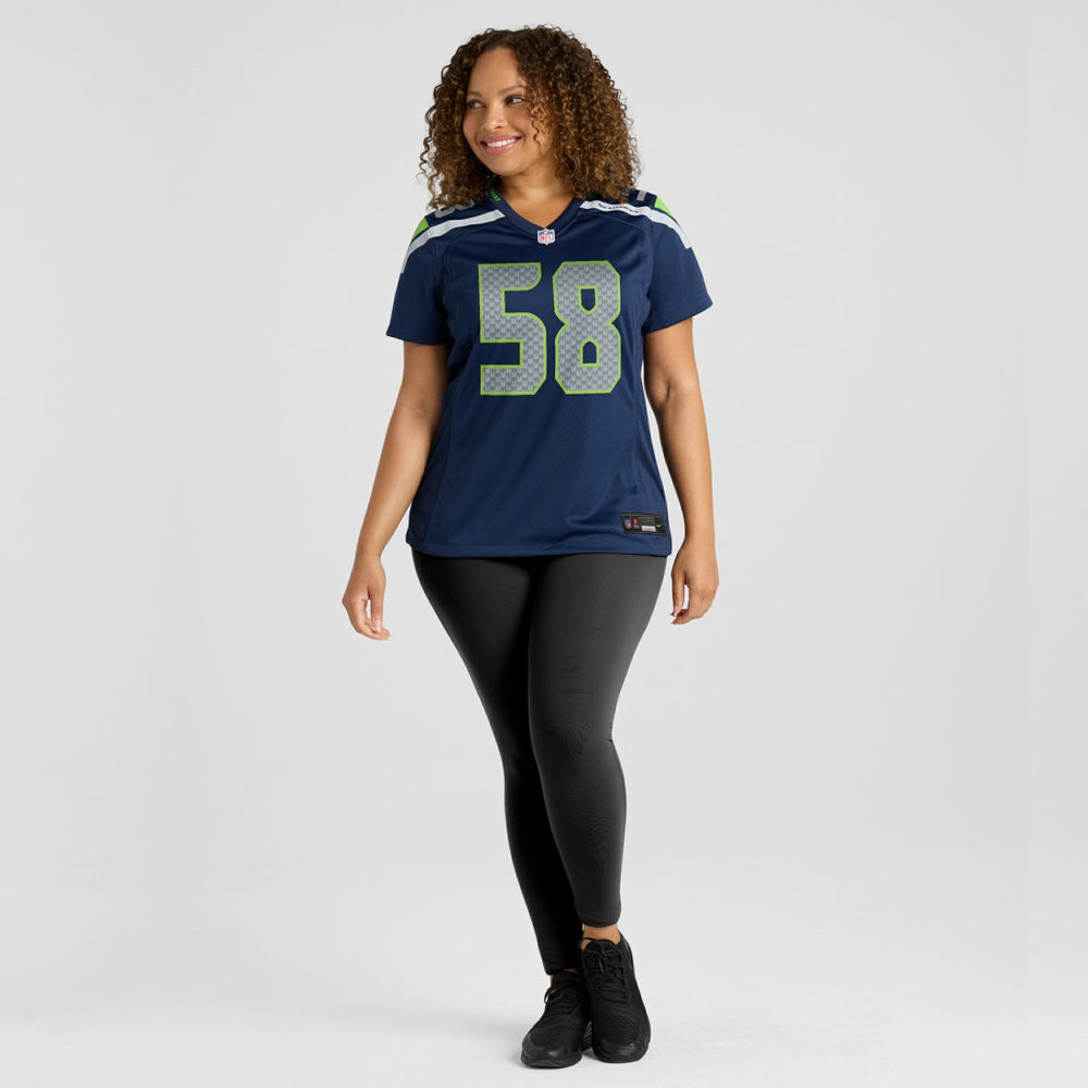 Derick Hall Seattle Seahawks Women's Team Game Jersey College College Navy