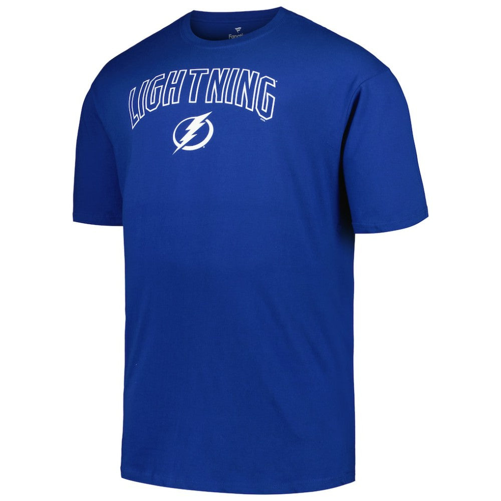 NHL Tampa Bay Lightning Profile Big & Tall Arch Over Logo T-Shirt - Blue
