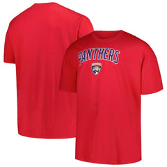 NHL Florida Panthers Profile Big & Tall Arch Over Logo T-Shirt - Red