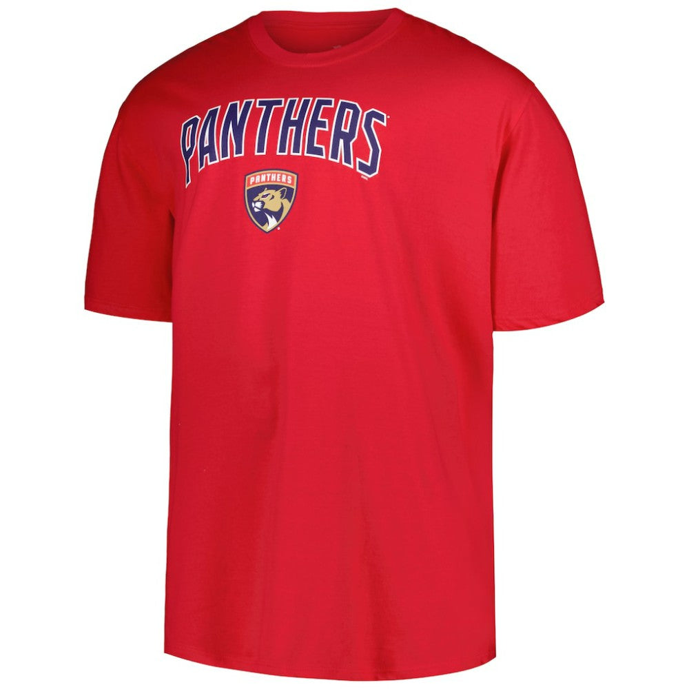 NHL Florida Panthers Profile Big & Tall Arch Over Logo T-Shirt - Red