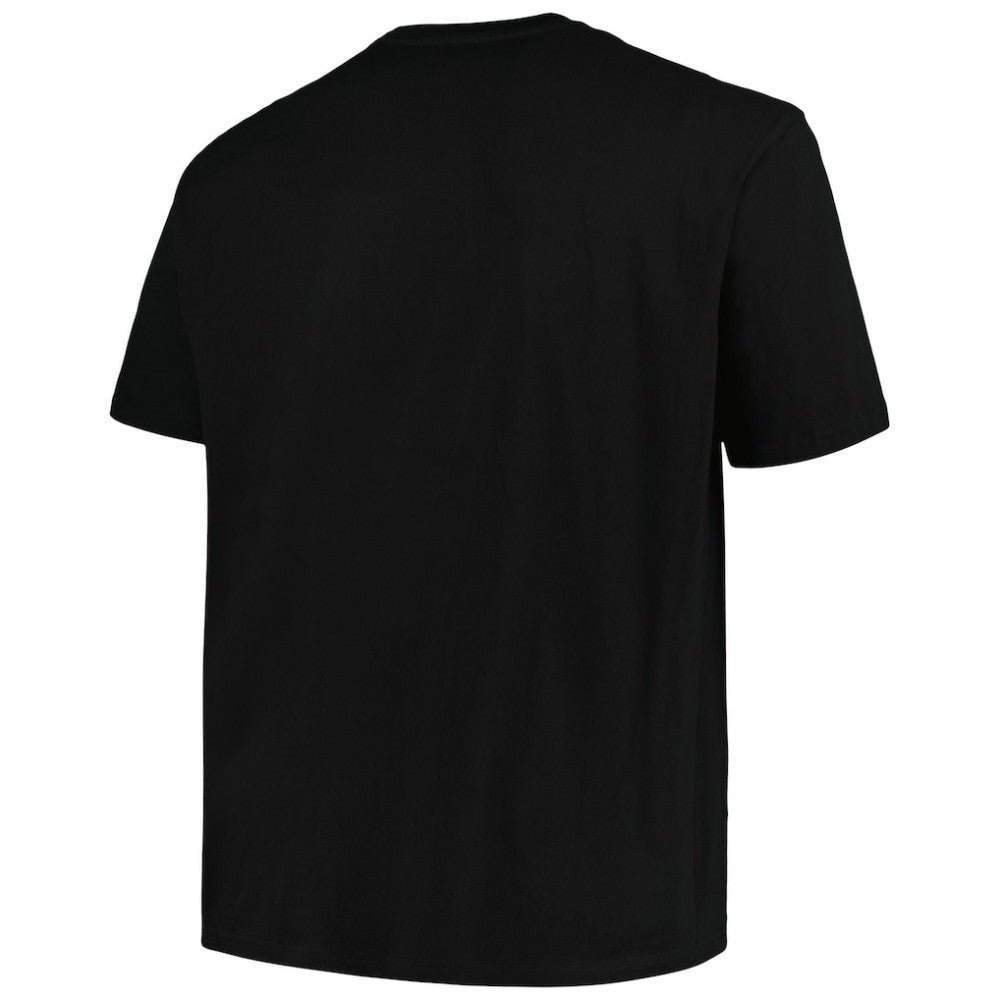 NHL Pittsburgh Penguins Profile Big & Tall Arch Over Logo T-Shirt - Black